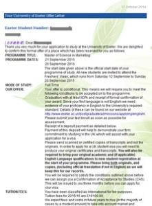 英国埃克塞特大学经济学专业申请要求